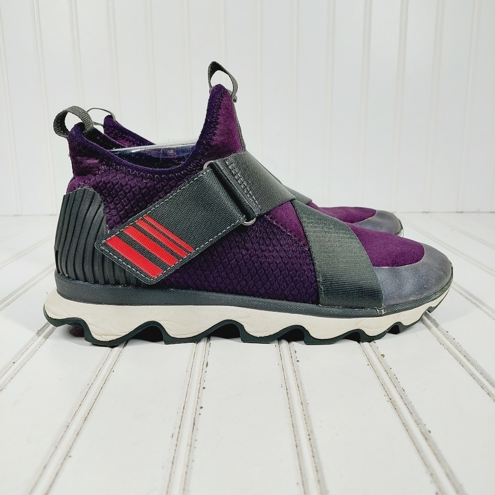 SOREL, Purple and Black Slip-On Sneakers, sz9 - Picture 5 of 11